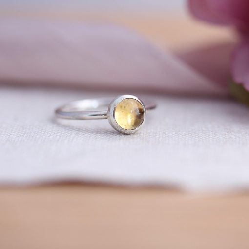 Sterling Silver 6mm Gemstone Stacking Ring - Image 8