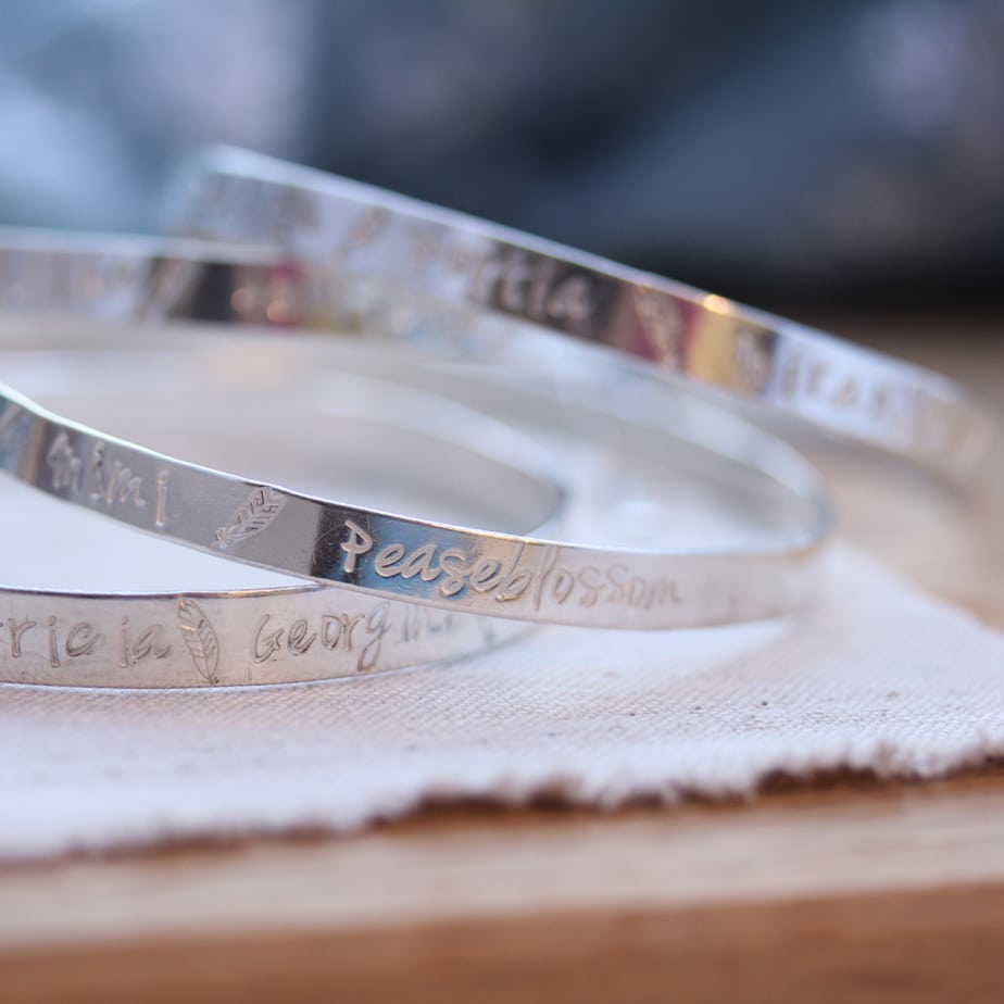 Sterling Silver Favourite Things Bangle