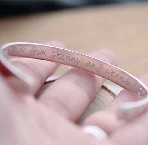 Sterling Silver Cuff - Personalised