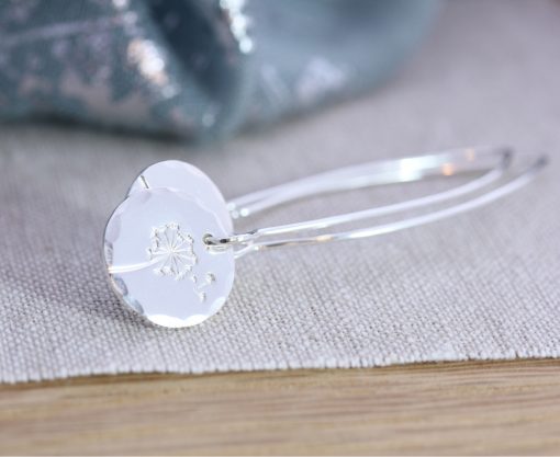 Sterling Silver Long Dangly Wish Earrings