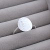 Textured Oval Sterling Silver Ring