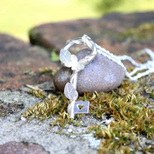 Sterling Silver Secret Garden Key Necklace