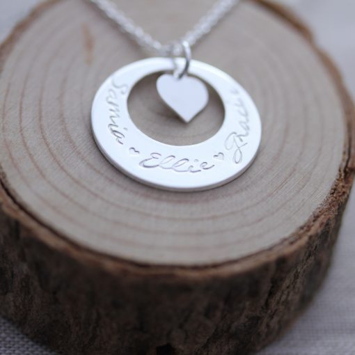 Personalised Washer Necklace