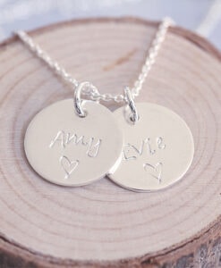 Sterling Silver Personalised Discs