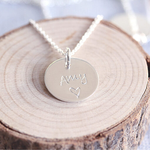 Personalised Sterling Silver Necklace