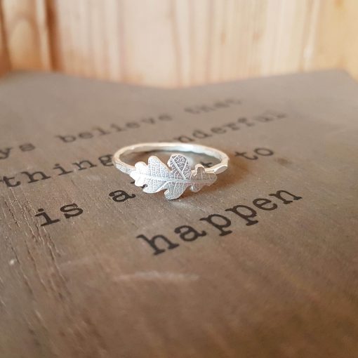 Handmade Oak Leaf Ring - Image 2
