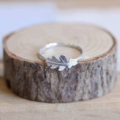 Handmade Oak Leaf Ring