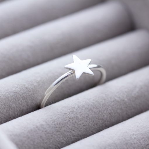 Sterling Silver Stacking Star Ring