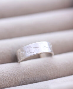 Sterling Silver Animal Print/Leopard Ring 6mm