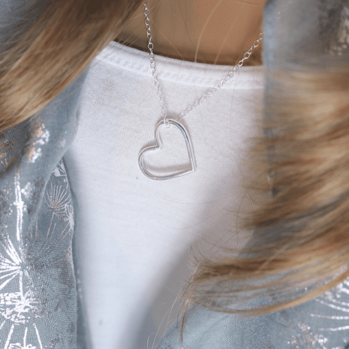 Sterling Silver Heart Necklace
