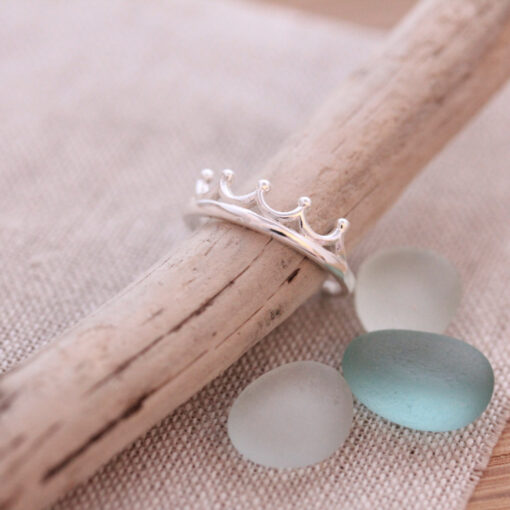 Sterling Silver Crown Toe Ring