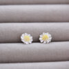 Sterling Silver Daisy Studs