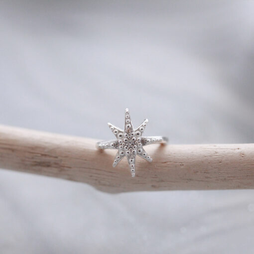 Sterling Silver North Star Ear Cuff