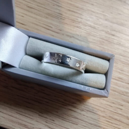 Sterling Silver Celestial Band