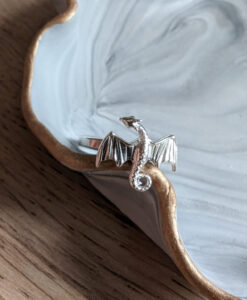 Sterling Silver Dragon Stacking Ring