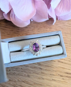 Sterling Silver Oval Princess Ring