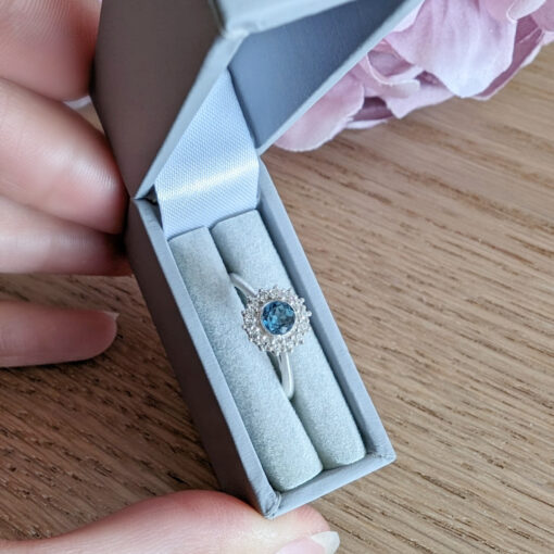 Sterling Silver Round Princess Ring