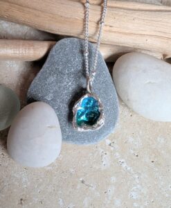 Light - Fine Silver Enameled Lagoon Necklace