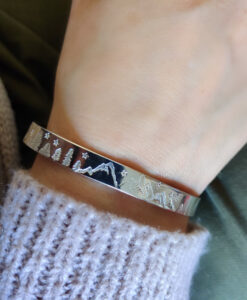 Sterling Silver Mountain Views Cuff