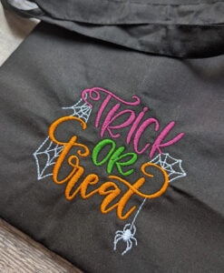 Reusable Cotton Trick or Treat Bag | Halloween Tote Bag | Trick or Treat Gift Bag